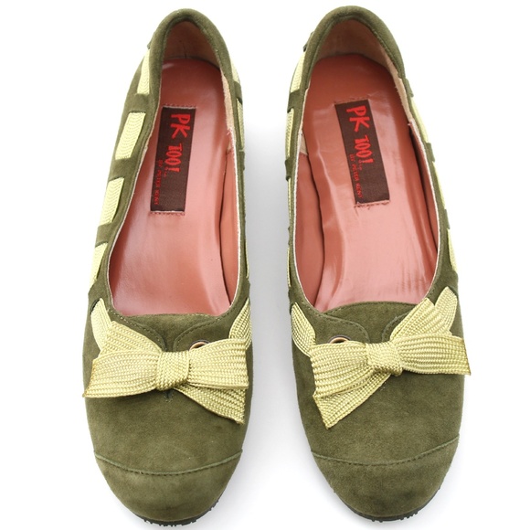PETER KENT MULTI-GREEN SUEDE/FABRIC CASUAL SHOES - Picture 3 of 4